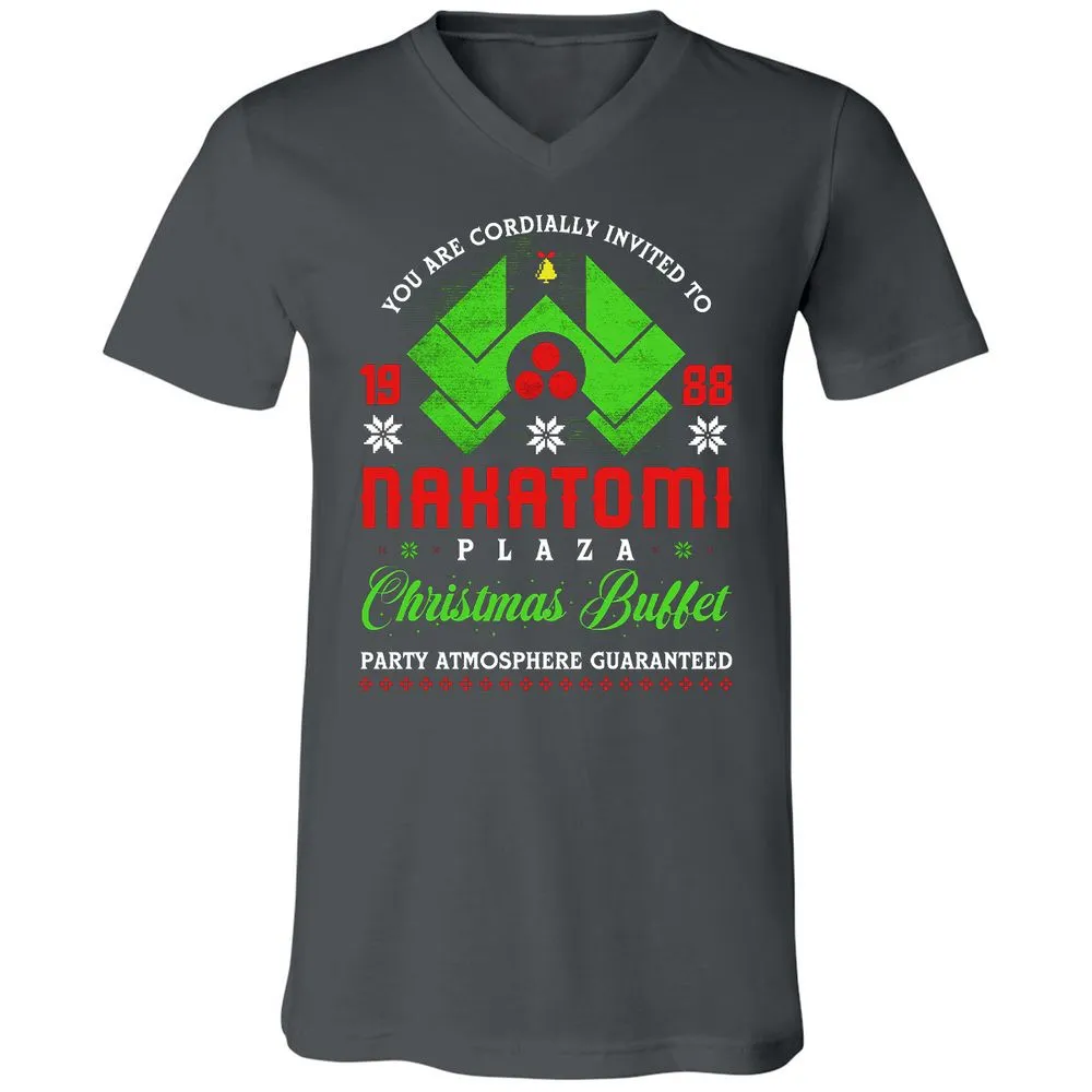 Unisex V-Neck T-Shirt - VSJDBJVV - Asphalt - 12
