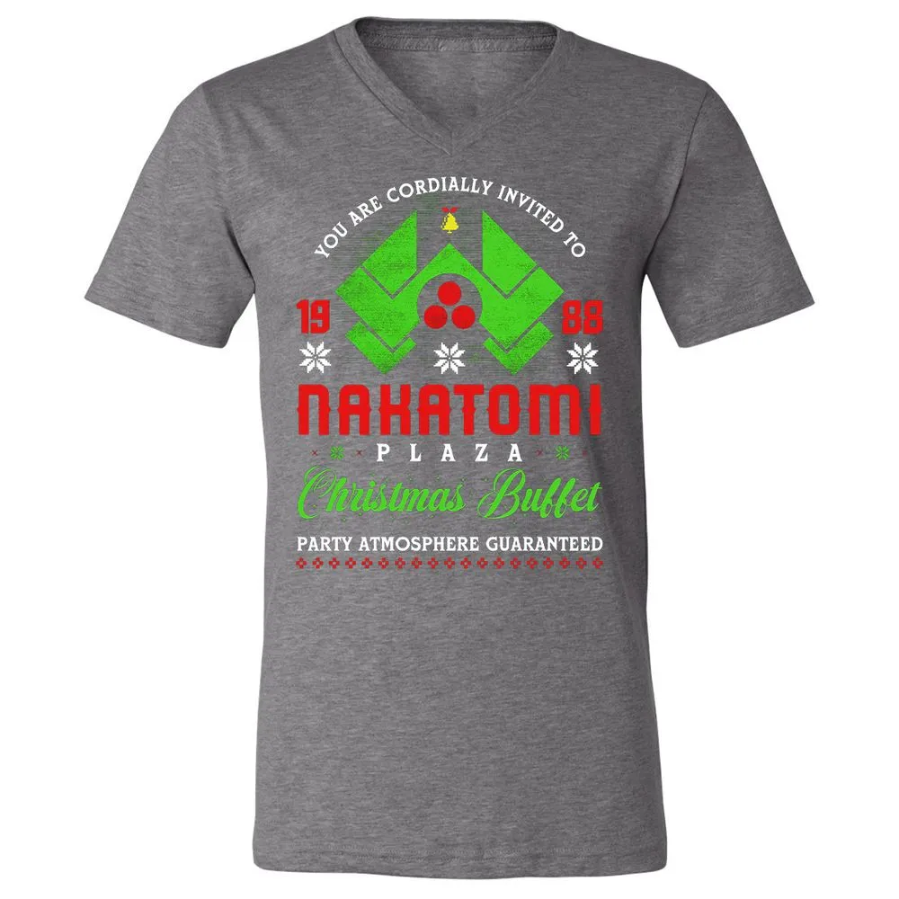 Unisex V-Neck T-Shirt - VSJDBJVV - Deep Heather - 13