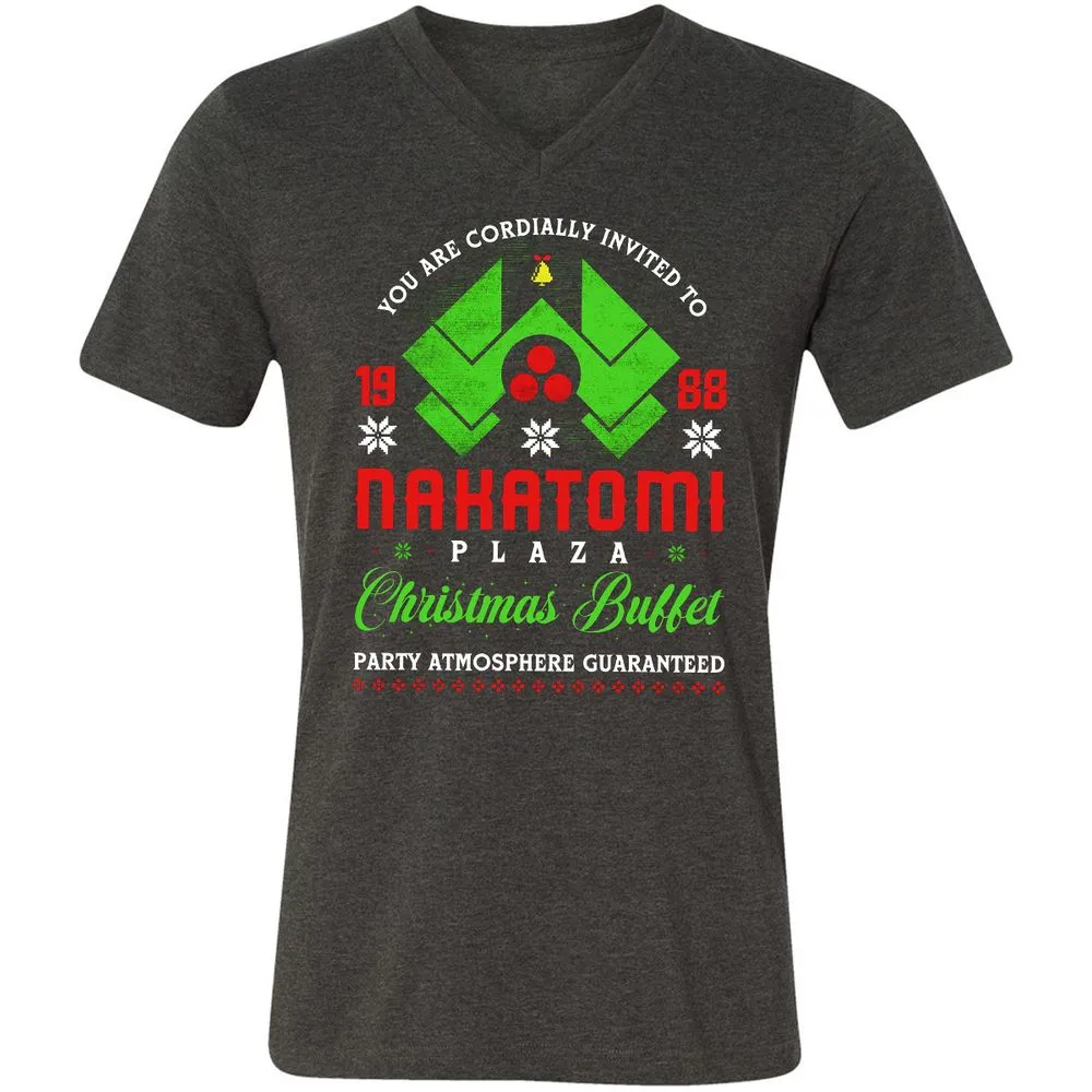 Unisex V-Neck T-Shirt - VSJDBJVV - Dark Grey Heather - 8
