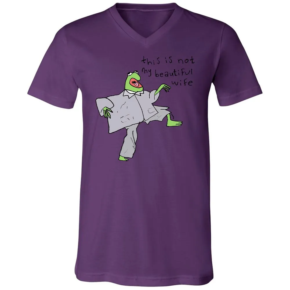 Unisex V-Neck T-Shirt - GYE5PLEM - Team Purple - 2