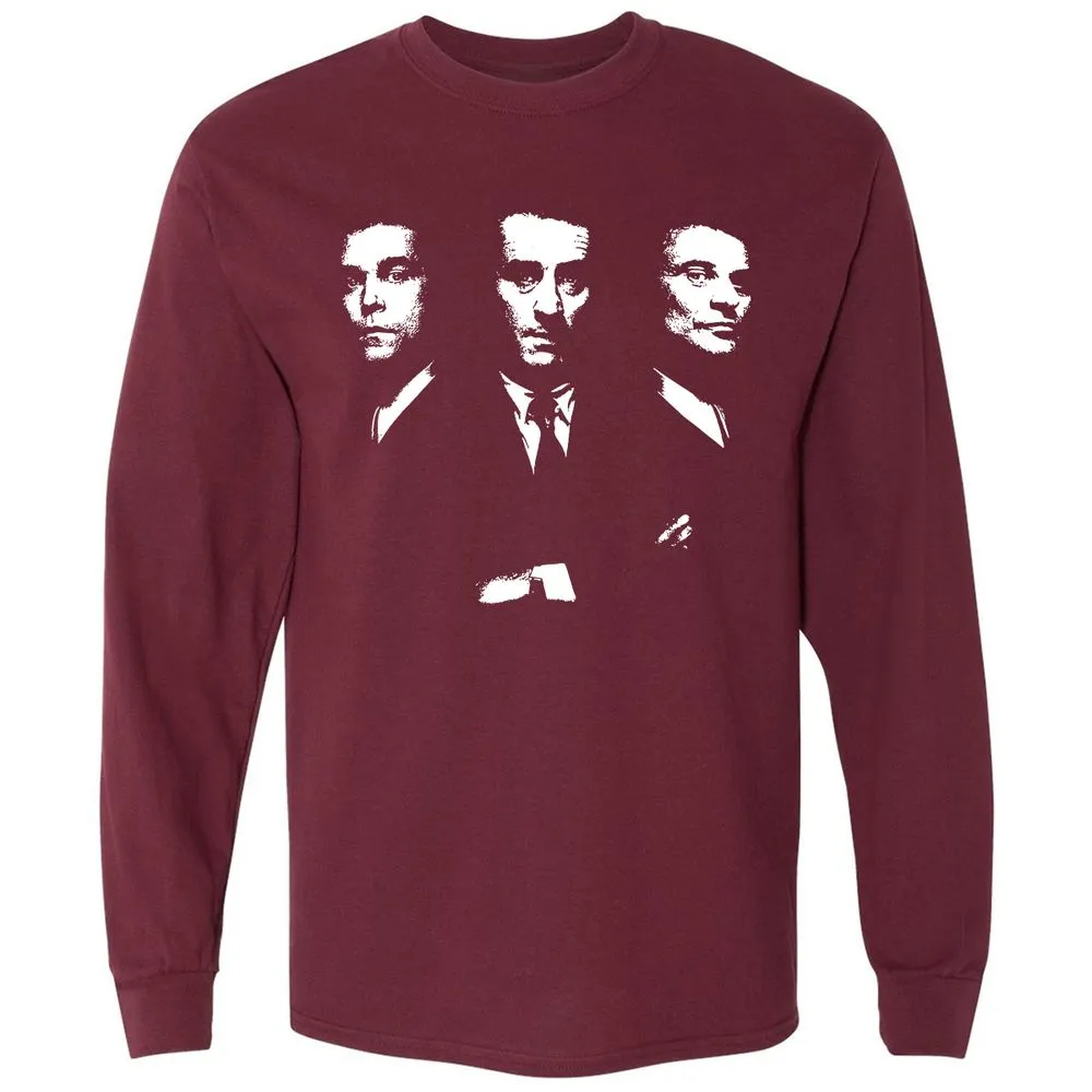 Long Sleeve T-Shirt - 689XYGLW - Maroon - 11