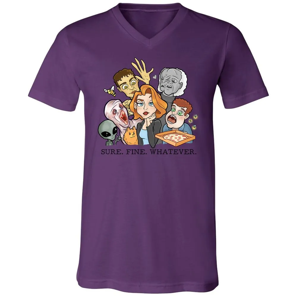 Unisex V-Neck T-Shirt - UX5LTVTW - Team Purple - 2