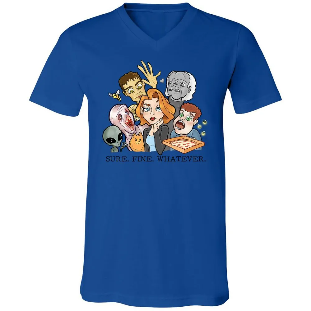 Unisex V-Neck T-Shirt - UX5LTVTW - True Royal - 4