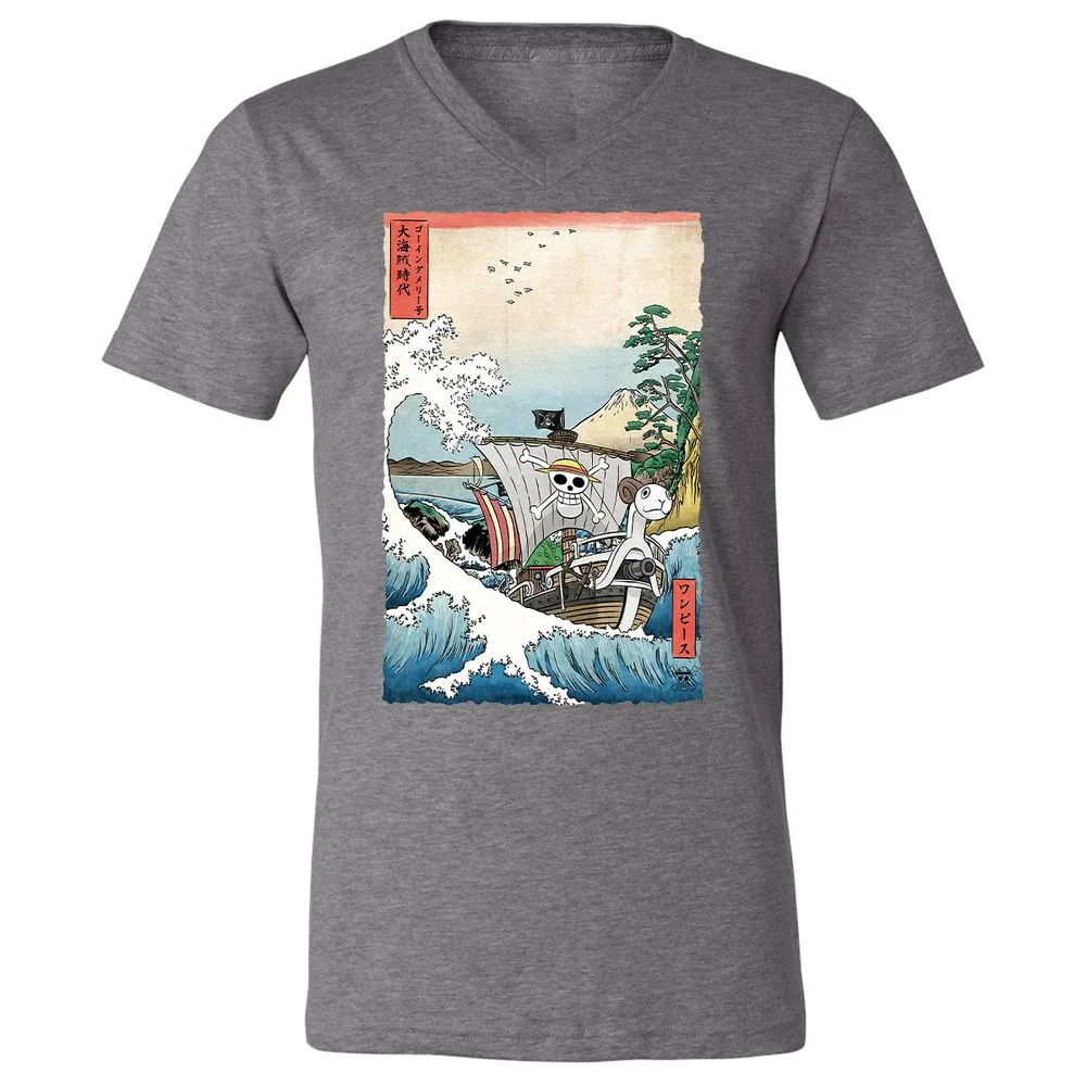 Unisex V-Neck T-Shirt - Q9USZXED - Deep Heather - 13