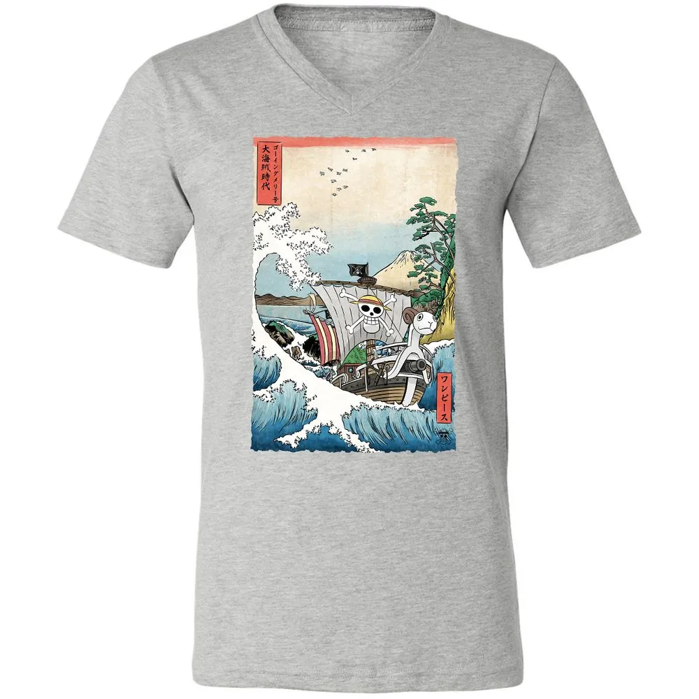 Unisex V-Neck T-Shirt - Q9USZXED - Athletic Heather - 7