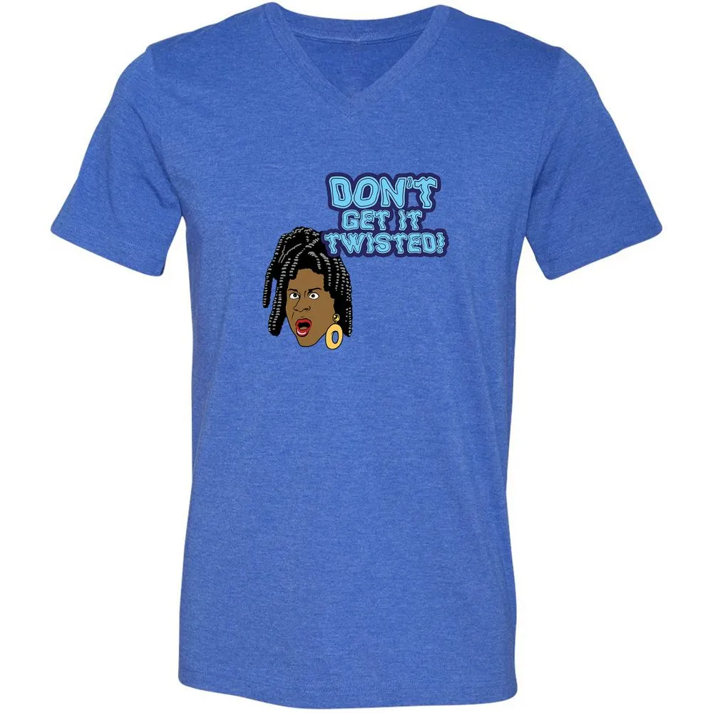 Unisex V-Neck T-Shirt - VMEH94UD - Heather True Royal - 14
