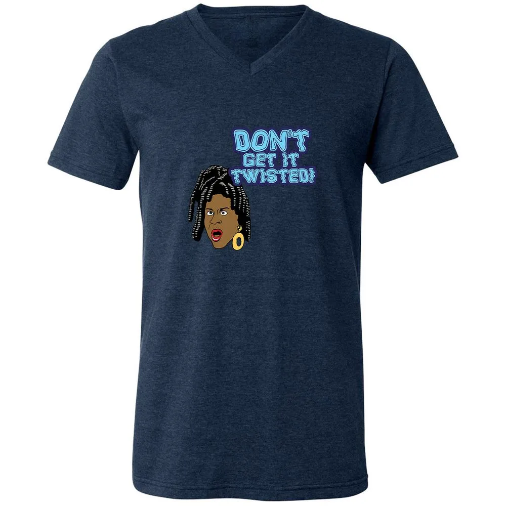 Unisex V-Neck T-Shirt - VMEH94UD - Heather Navy - 15
