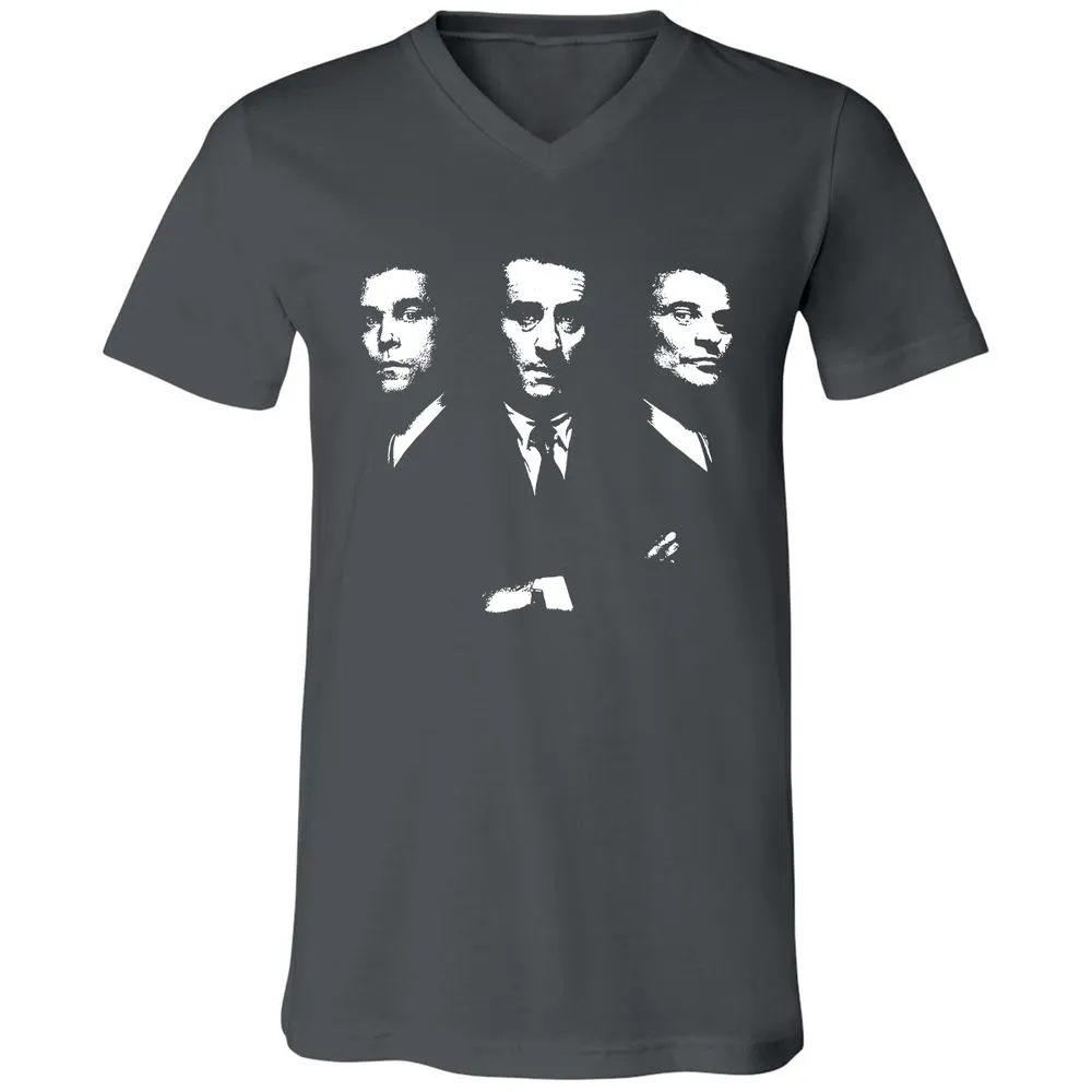 Unisex V-Neck T-Shirt - R2CABGAG - Asphalt - 12