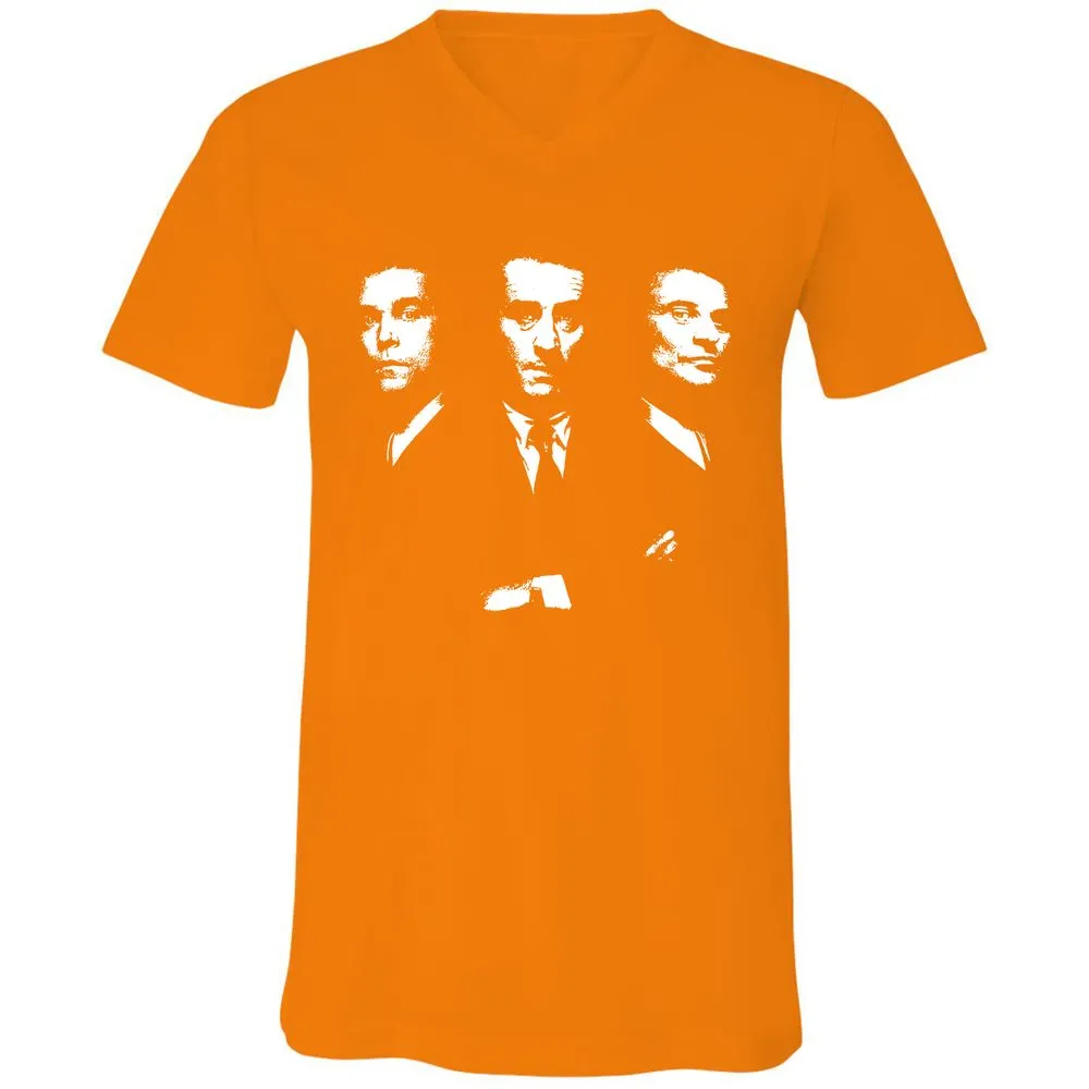 Unisex V-Neck T-Shirt - R2CABGAG - Orange - 11