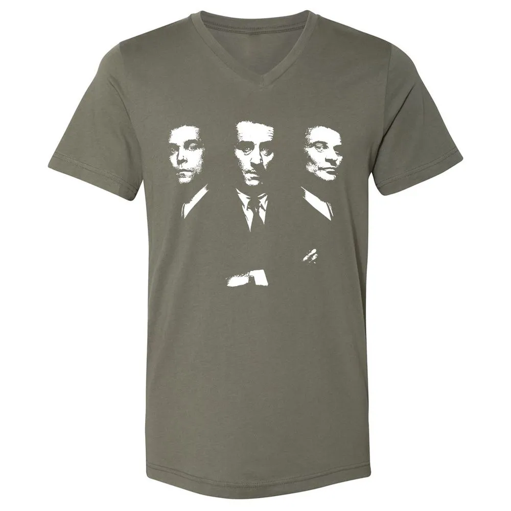 Unisex V-Neck T-Shirt - R2CABGAG - Military Green - 10