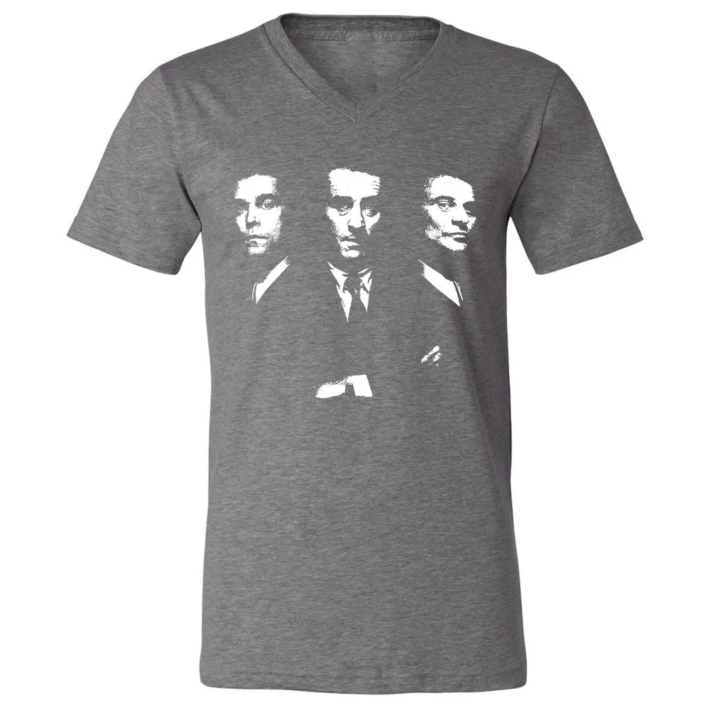 Unisex V-Neck T-Shirt - R2CABGAG - Deep Heather - 13