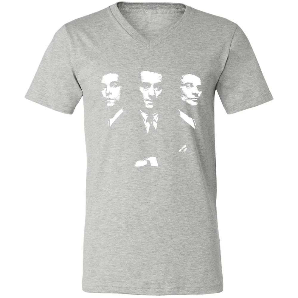 Unisex V-Neck T-Shirt - R2CABGAG - Athletic Heather - 7