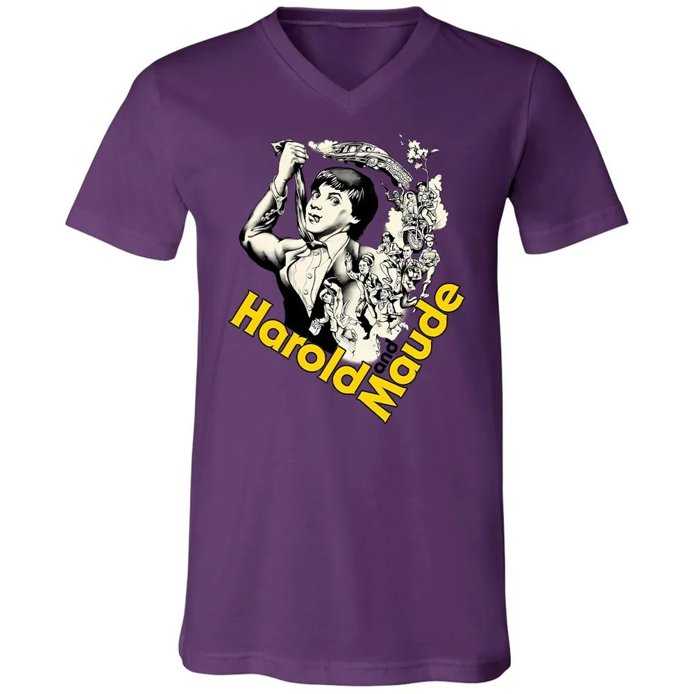 Unisex V-Neck T-Shirt - CB43KTH5 - Team Purple - 2