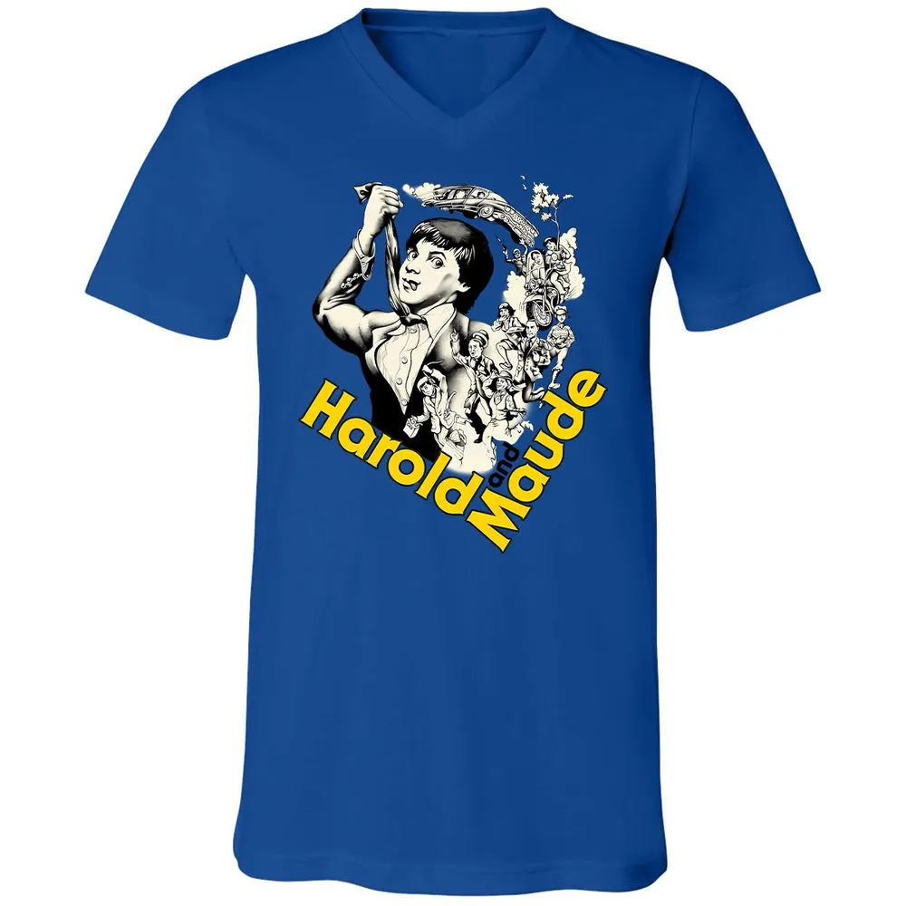 Unisex V-Neck T-Shirt - CB43KTH5 - True Royal - 4