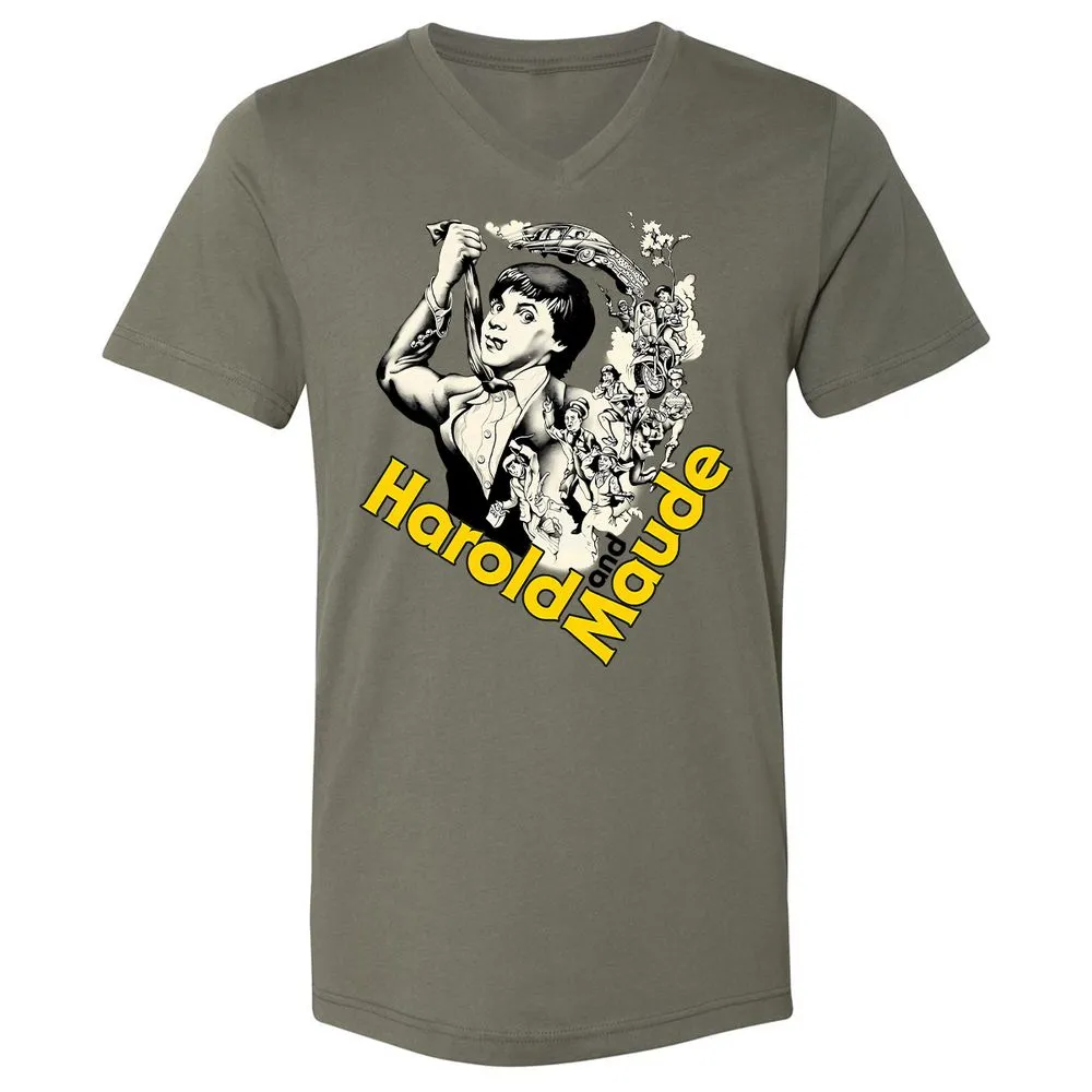 Unisex V-Neck T-Shirt - CB43KTH5 - Military Green - 10