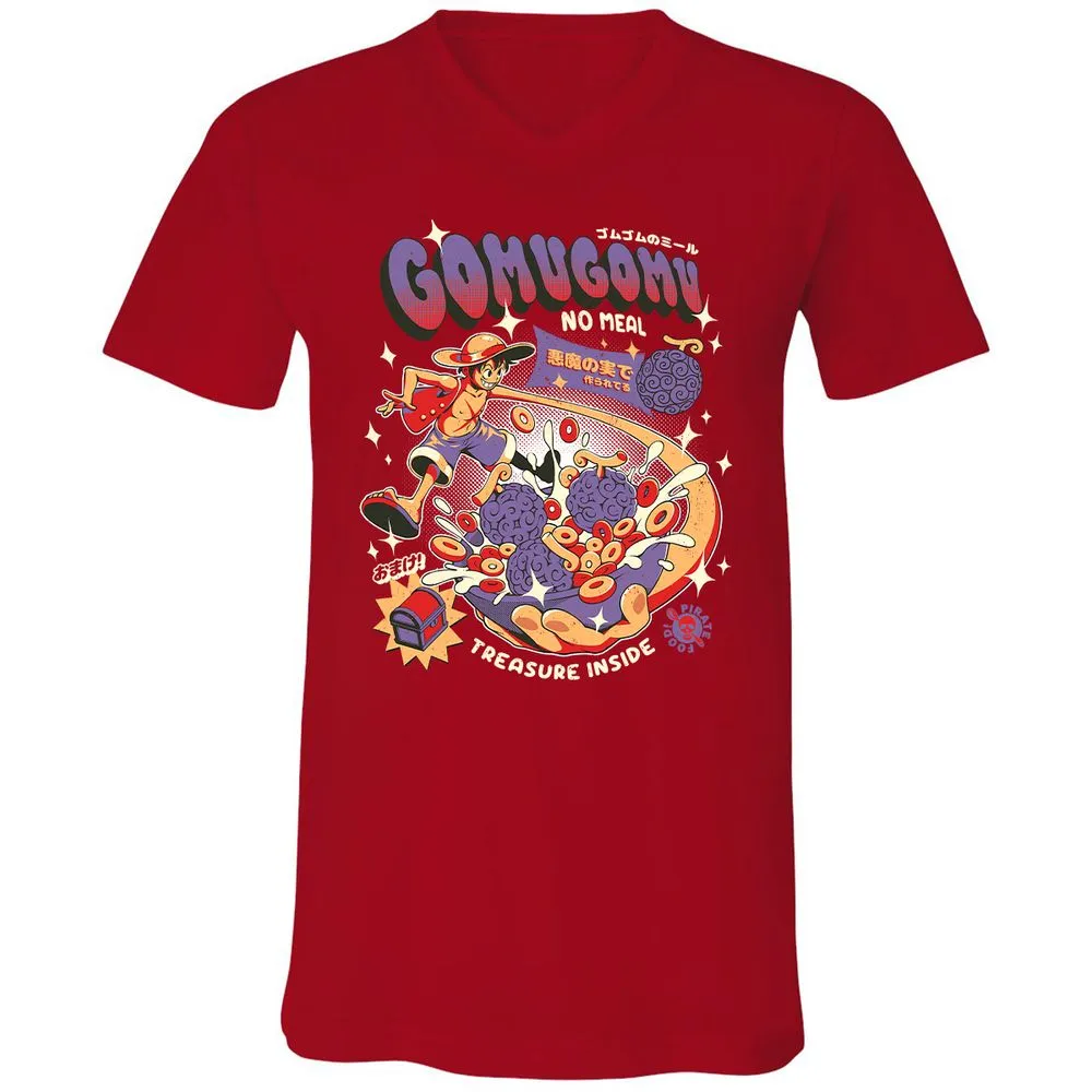 Unisex V-Neck T-Shirt - J5B5RUSE - Red - 3