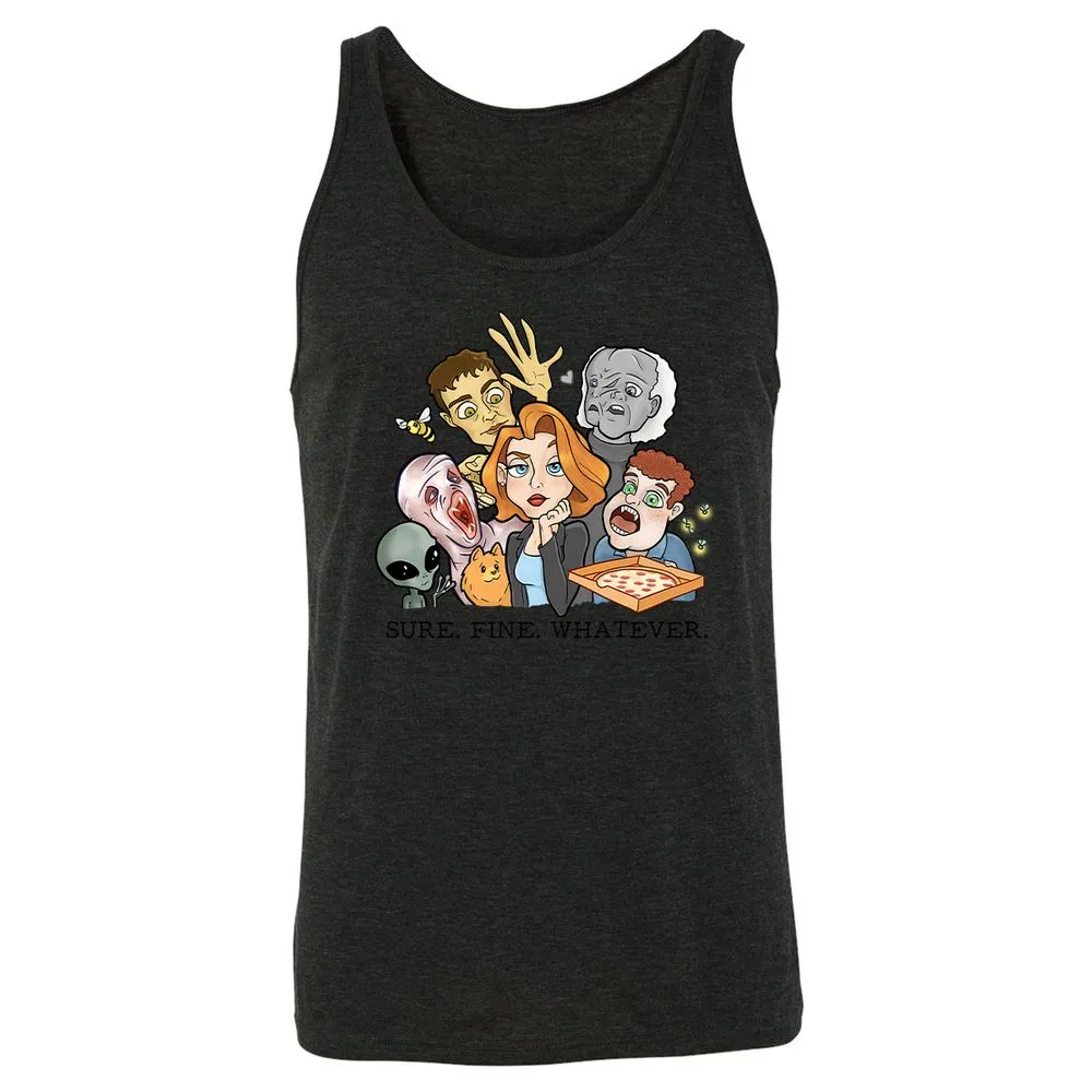 Unisex Jersey Tank - 91FVYHKU - Charcoal Black Triblend - 5