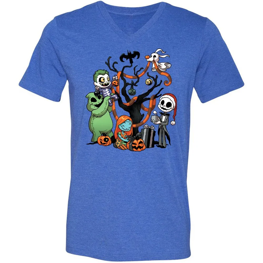 Unisex V-Neck T-Shirt - N5VNT14P - Heather True Royal - 14