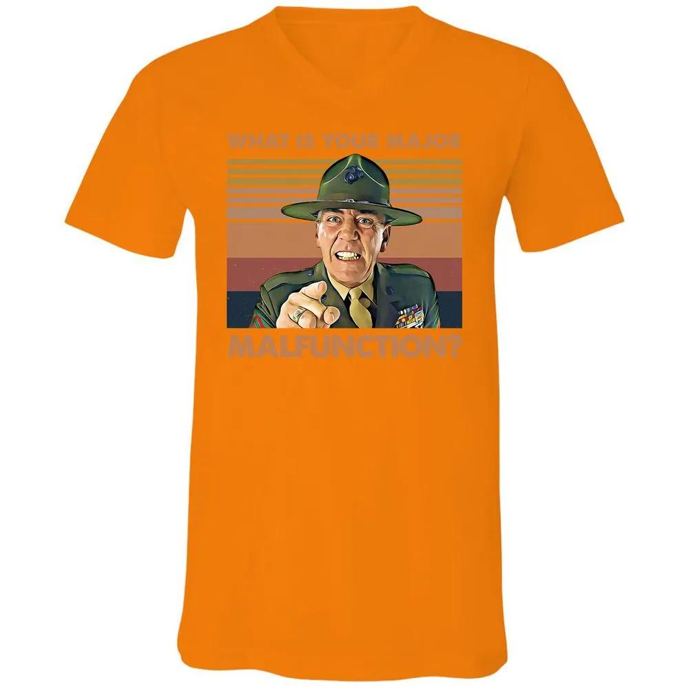 Unisex V-Neck T-Shirt - GCSCJ1QF - Orange - 11