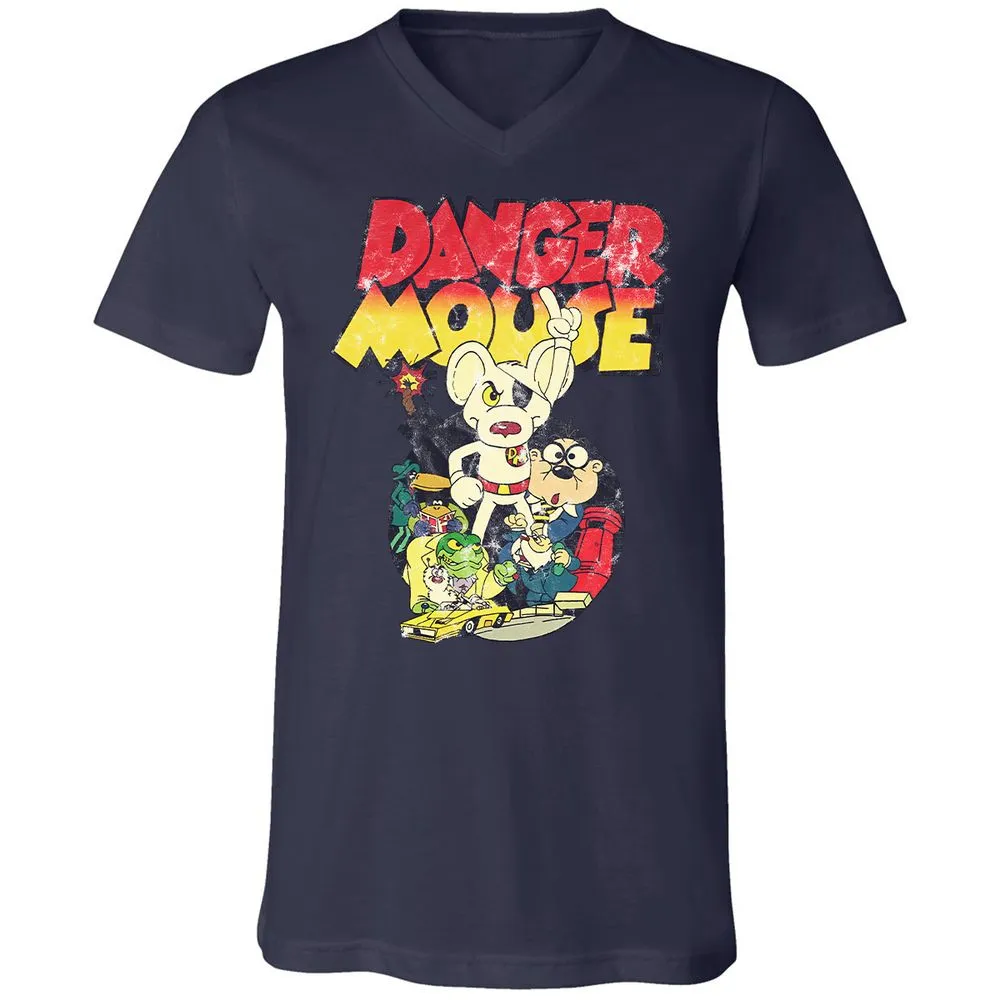 Unisex V-Neck T-Shirt - YG18CLHN - Navy - 9