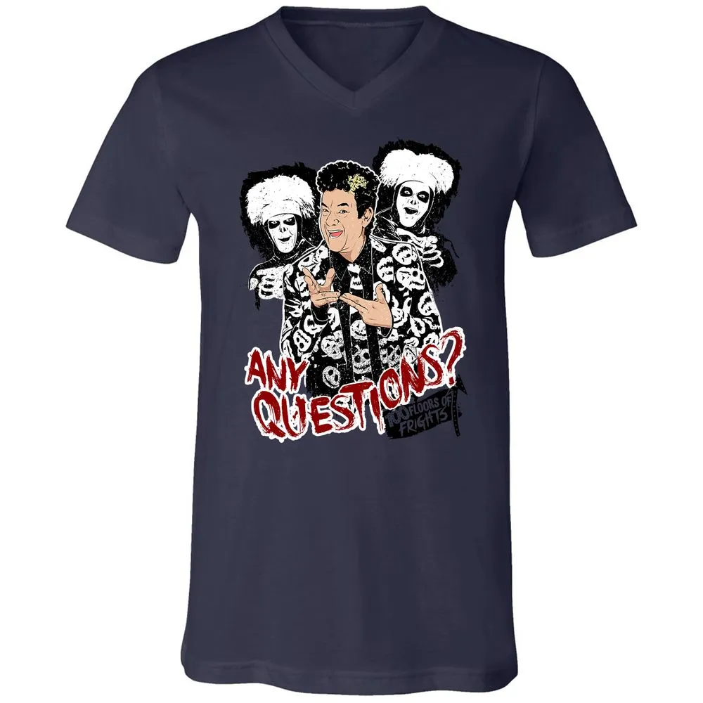 Unisex V-Neck T-Shirt - 64XGU8EA - Navy - 9