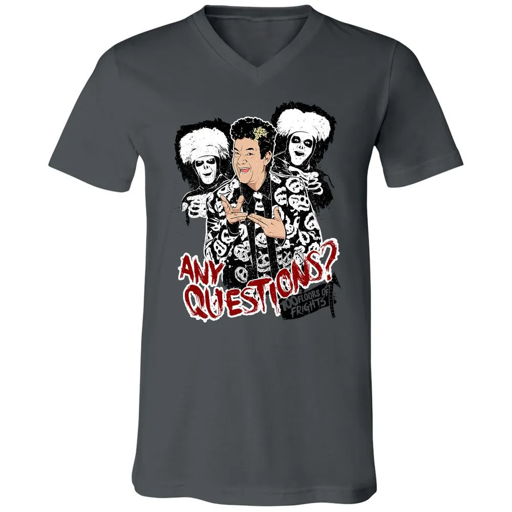 Unisex V-Neck T-Shirt - 64XGU8EA - Asphalt - 12