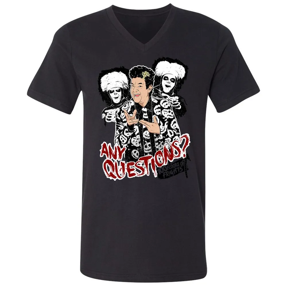 Unisex V-Neck T-Shirt - 64XGU8EA - Black - 16