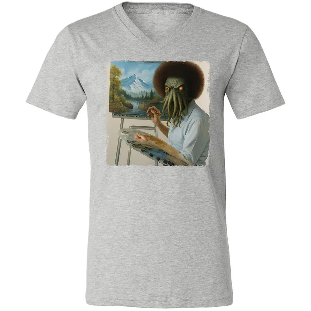 Unisex V-Neck T-Shirt - YK3GSC6U - Athletic Heather - 7