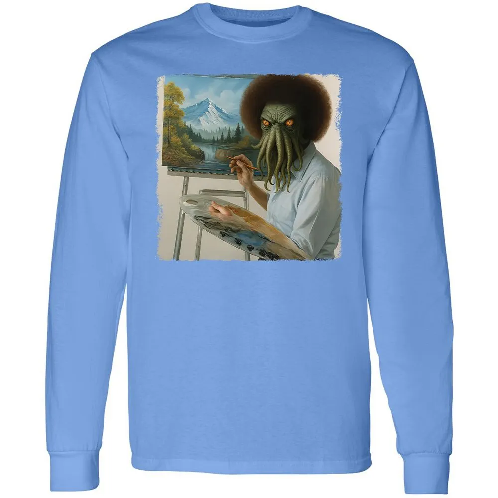 Long Sleeve T-Shirt - WJ2Q7HXE - Carolina Blue - 2