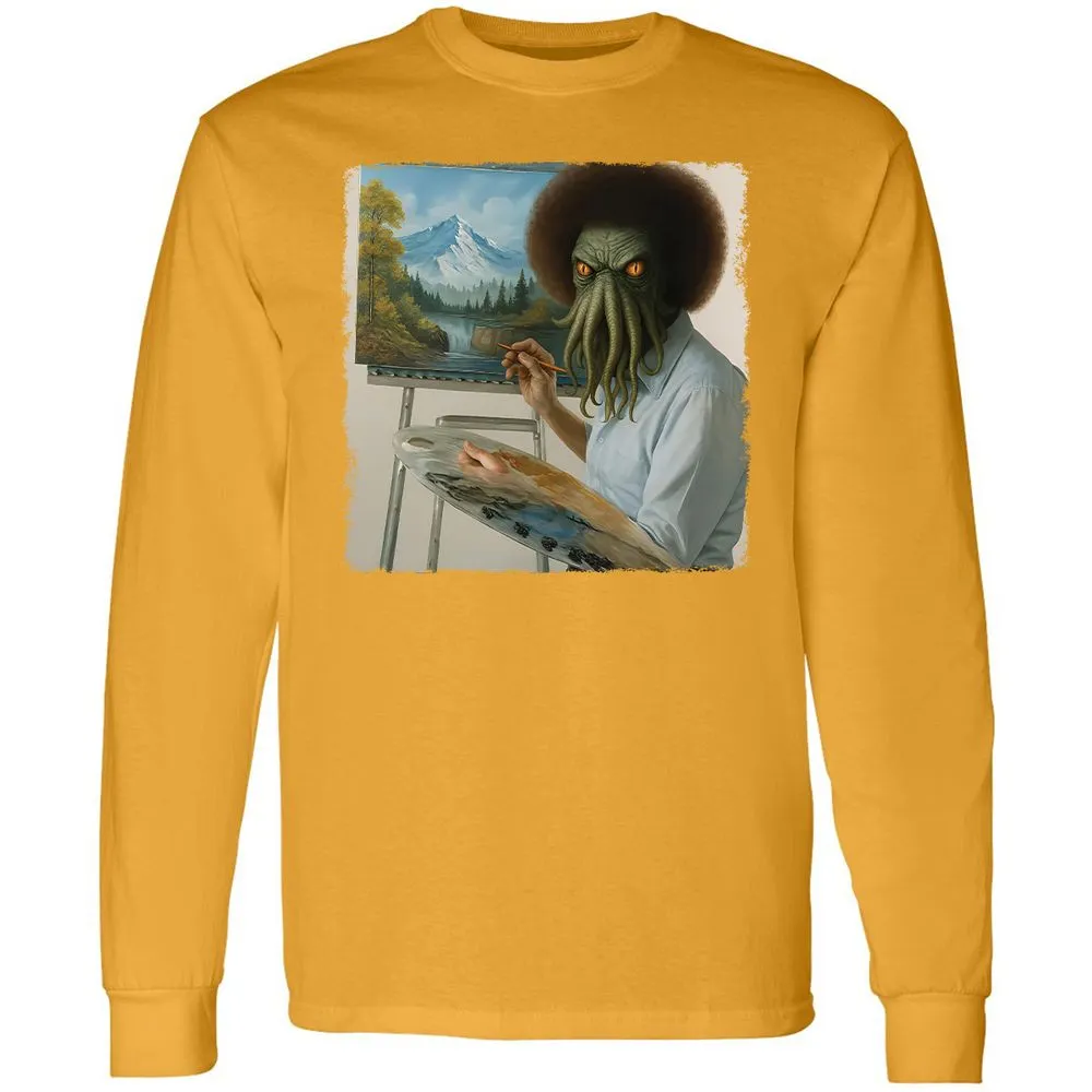 Long Sleeve T-Shirt - WJ2Q7HXE - Gold - 9