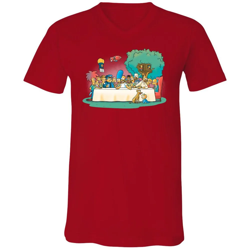 Unisex V-Neck T-Shirt - PPY3JAE6 - Red - 3