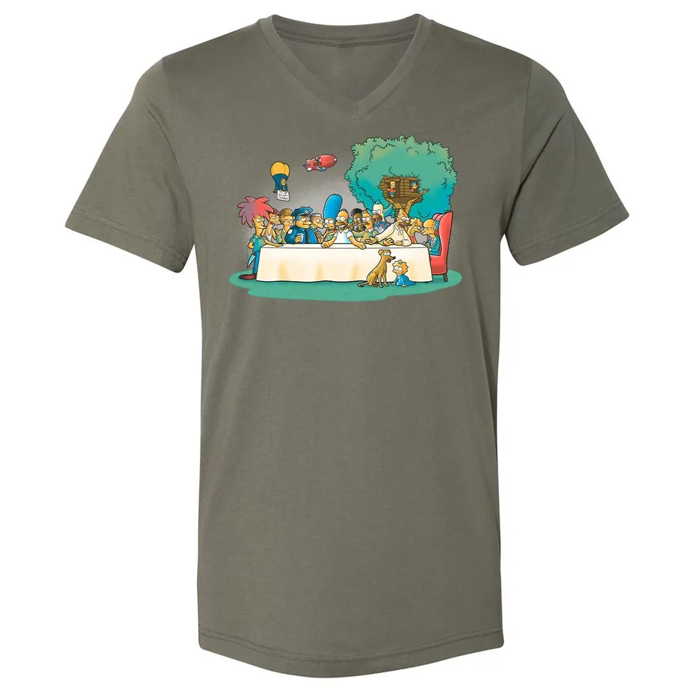 Unisex V-Neck T-Shirt - PPY3JAE6 - Military Green - 10