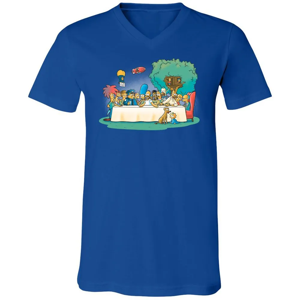 Unisex V-Neck T-Shirt - PPY3JAE6 - True Royal - 4