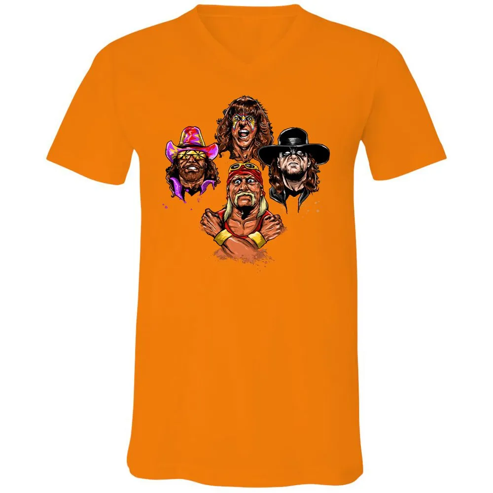 Unisex V-Neck T-Shirt - USCRWS78 - Orange - 11