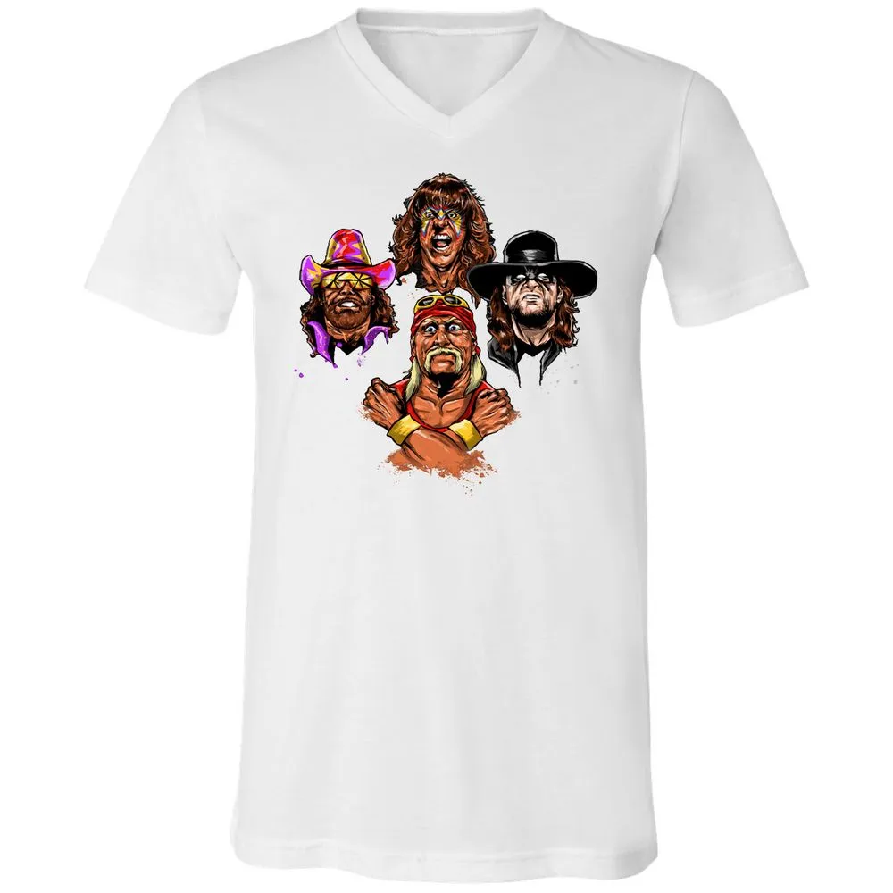 Unisex V-Neck T-Shirt - USCRWS78 - White - 5