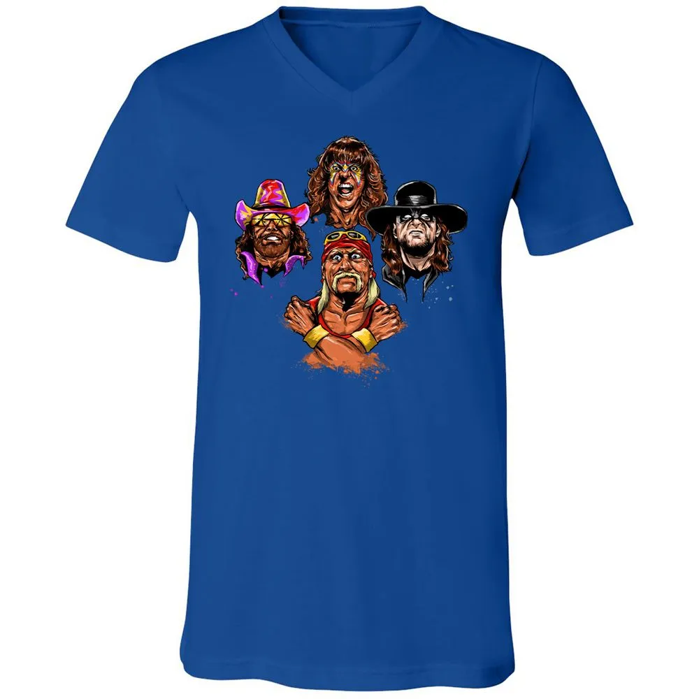 Unisex V-Neck T-Shirt - USCRWS78 - True Royal - 4