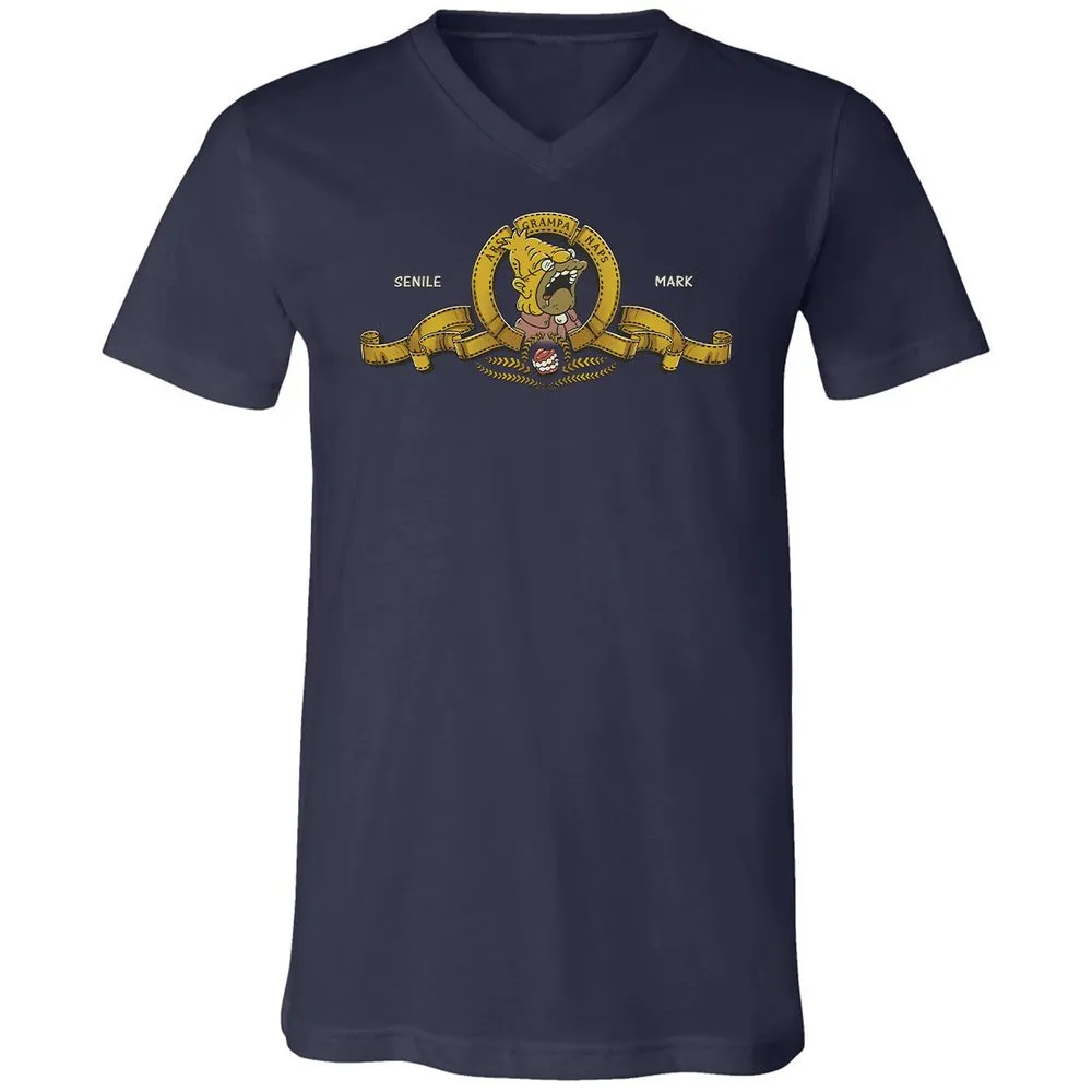 Unisex V-Neck T-Shirt - 25UAP1FJ - Navy - 2
