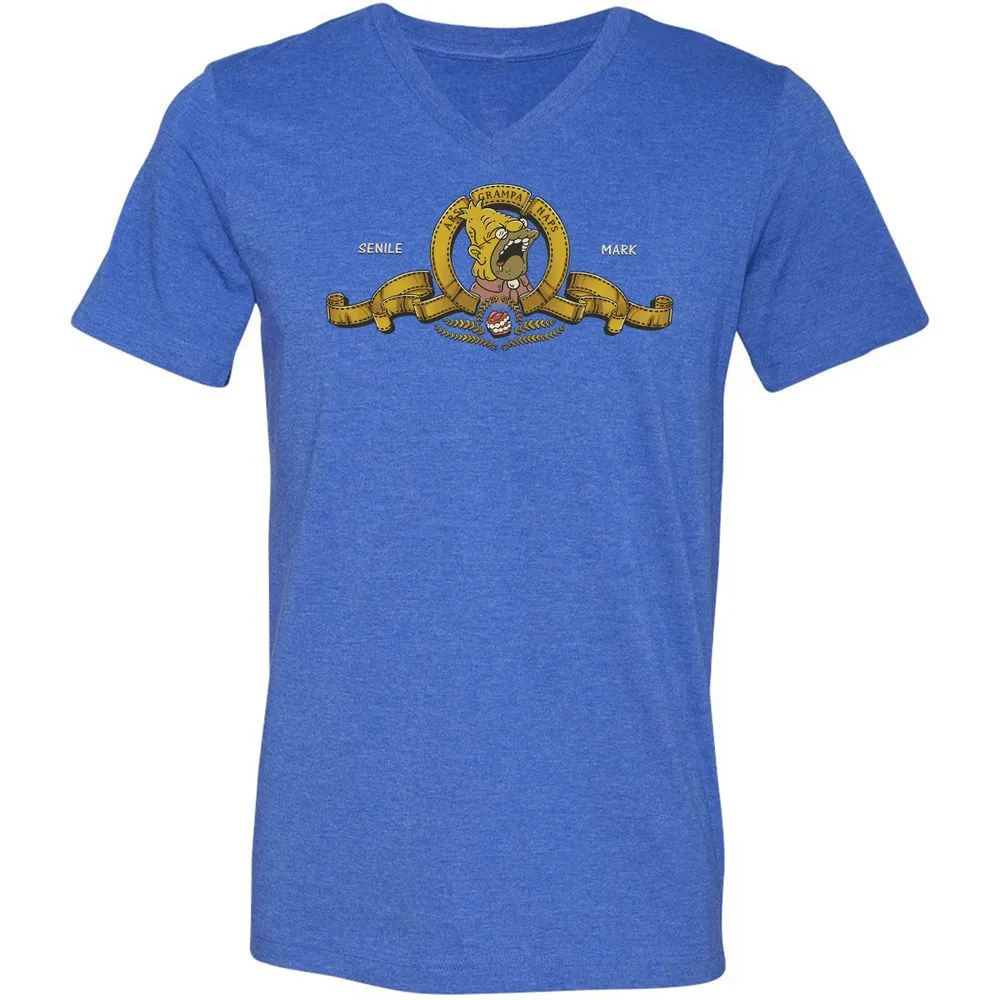 Unisex V-Neck T-Shirt - 25UAP1FJ - Heather True Royal - 14