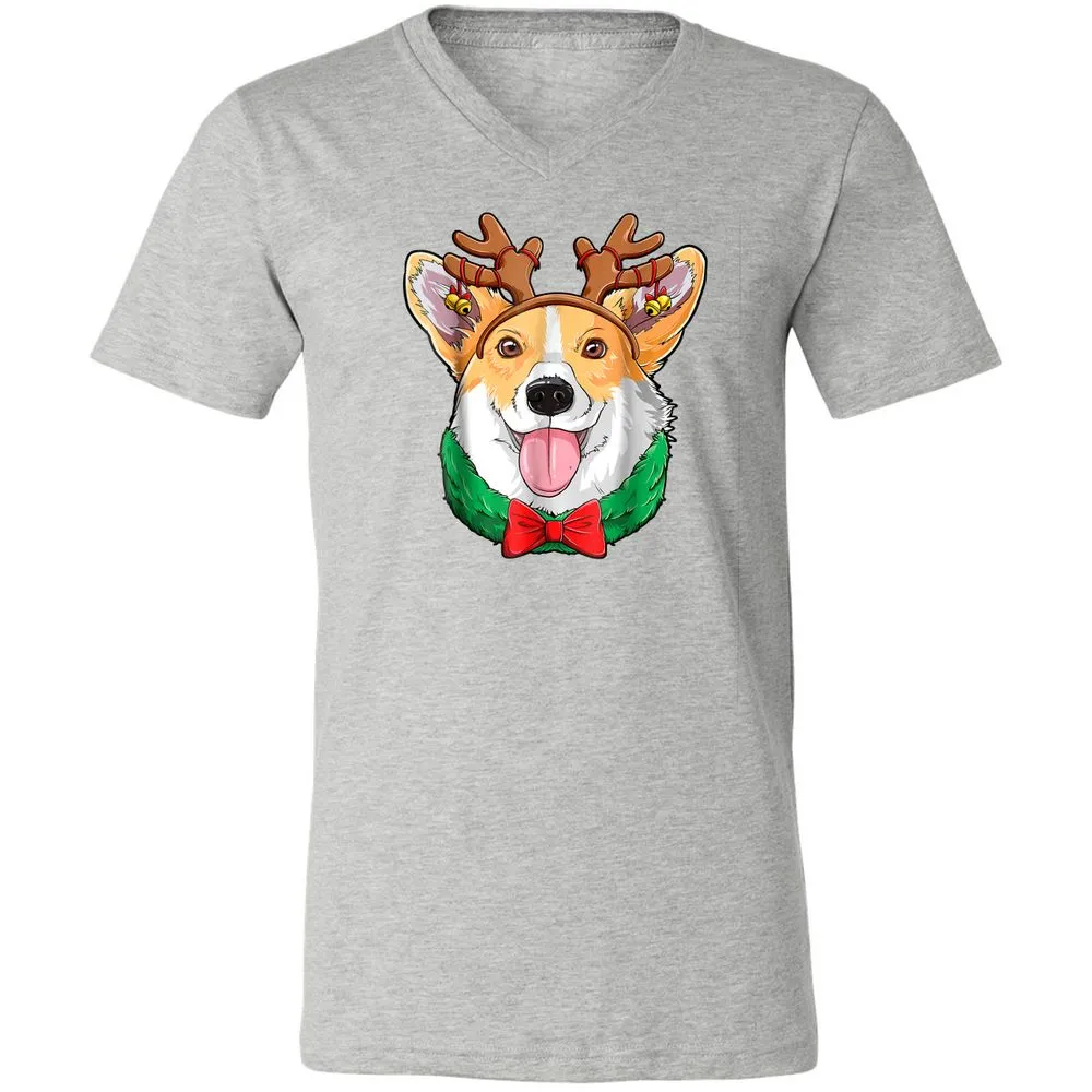 Unisex V-Neck T-Shirt - VR5BUG1S - Athletic Heather - 7