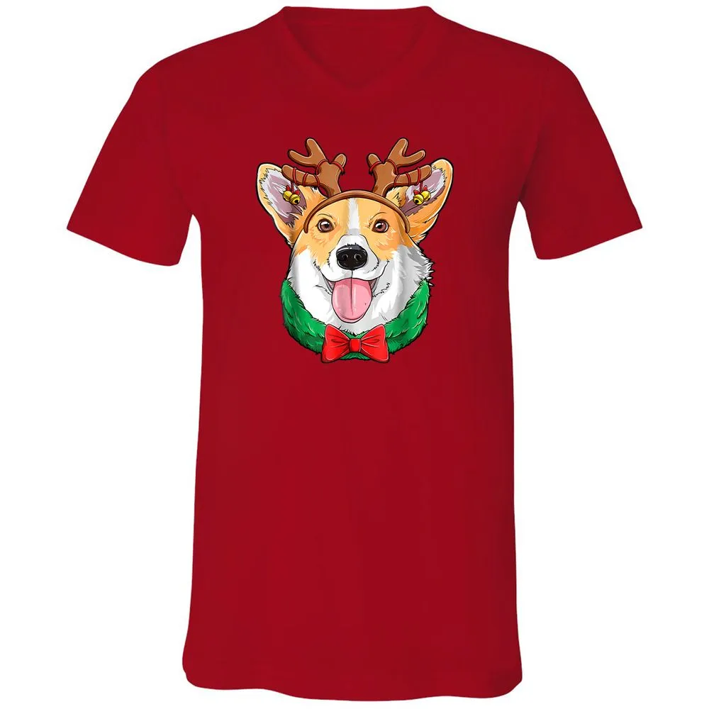 Unisex V-Neck T-Shirt - VR5BUG1S - Red - 3