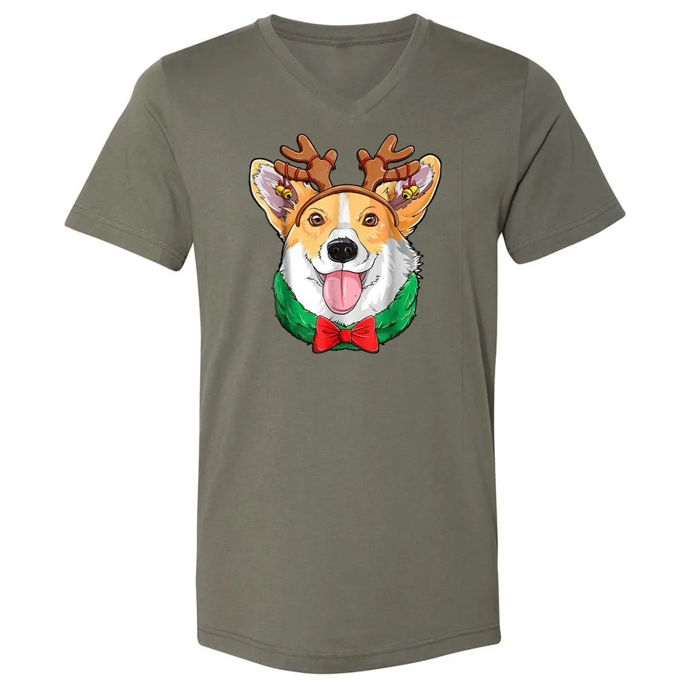 Unisex V-Neck T-Shirt - VR5BUG1S - Military Green - 10