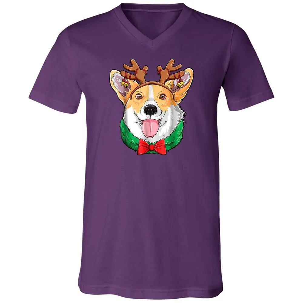Unisex V-Neck T-Shirt - VR5BUG1S - Team Purple - 9