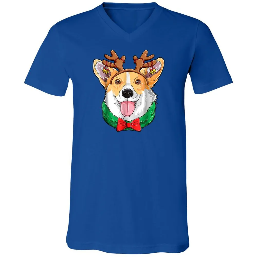 Unisex V-Neck T-Shirt - VR5BUG1S - True Royal - 4
