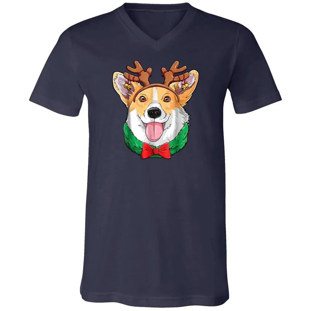 Unisex V-Neck T-Shirt - VR5BUG1S - Navy - 2