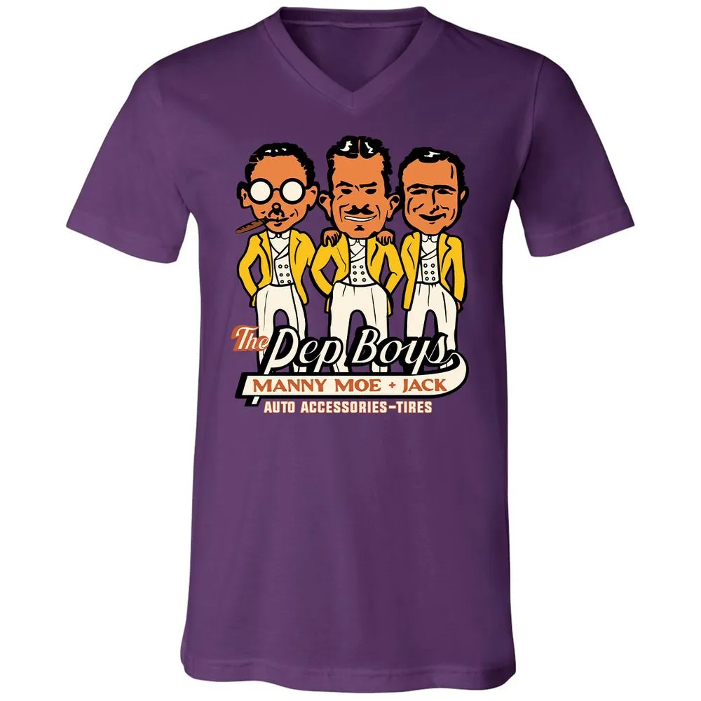 Unisex V-Neck T-Shirt - YRQFMUNR - Team Purple - 2