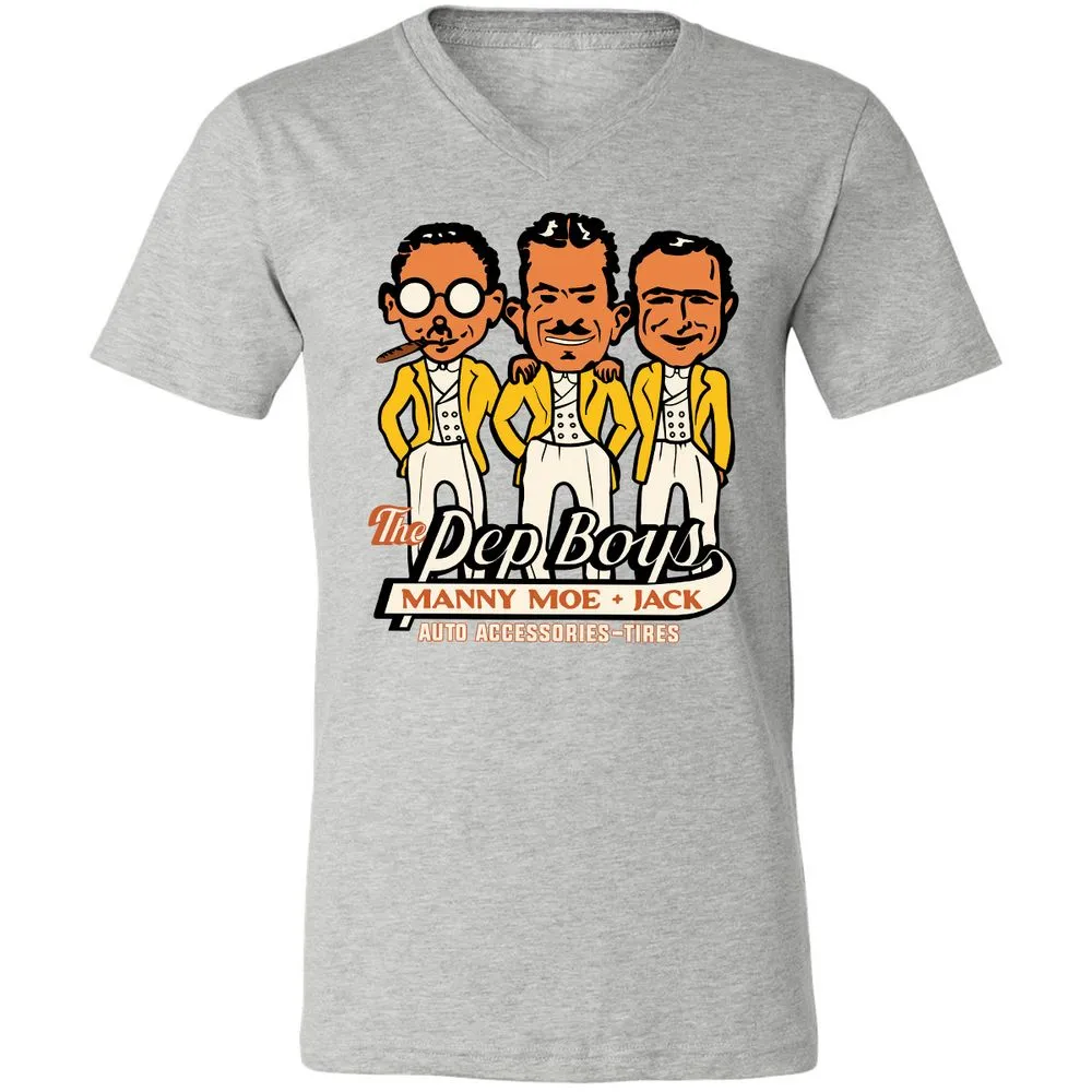 Unisex V-Neck T-Shirt - YRQFMUNR - Athletic Heather - 7