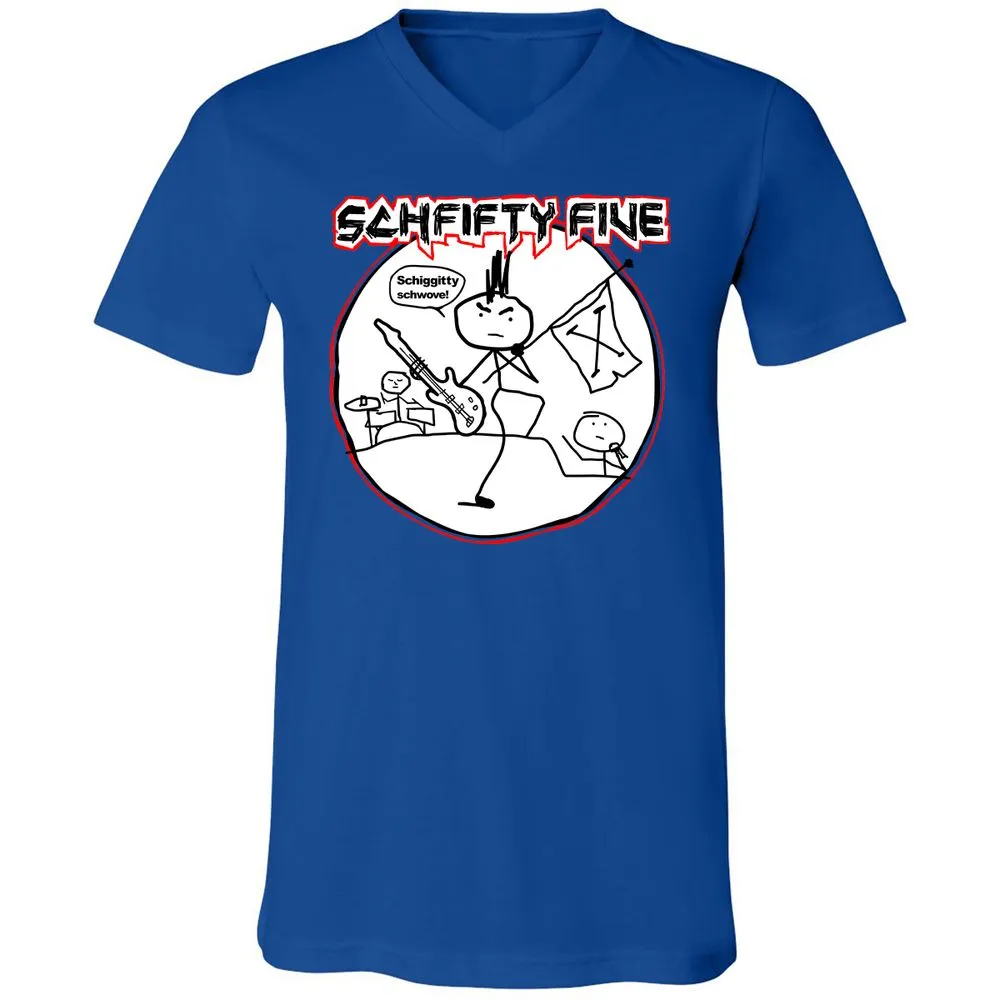 Unisex V-Neck T-Shirt - FTJEWNFN - True Royal - 4