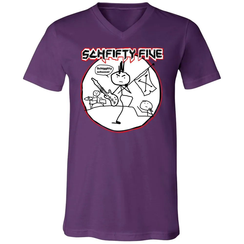 Unisex V-Neck T-Shirt - FTJEWNFN - Team Purple - 9