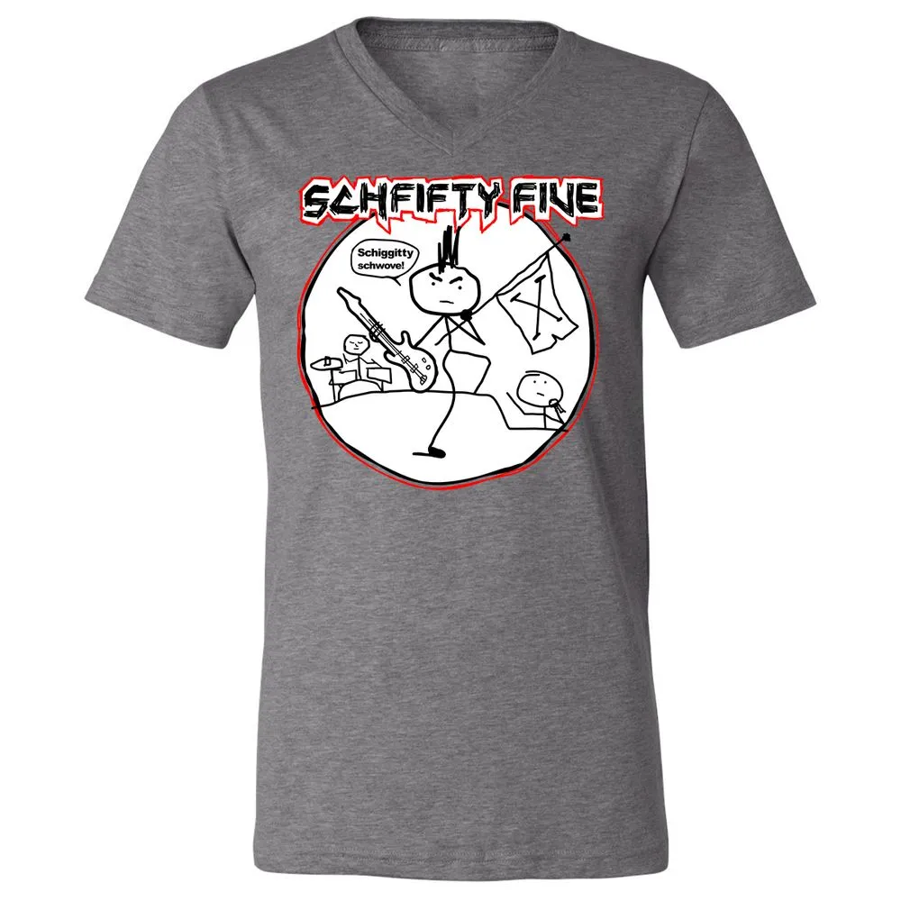 Unisex V-Neck T-Shirt - FTJEWNFN - Deep Heather - 13