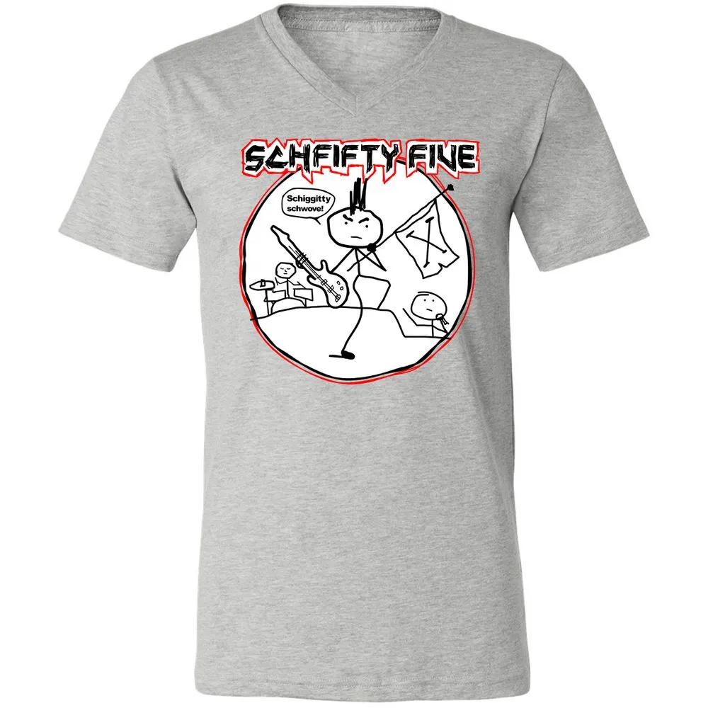 Unisex V-Neck T-Shirt - FTJEWNFN - Athletic Heather - 7